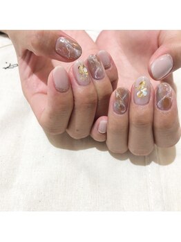 アース コアフュールボーテ 松本庄内店(EARTH coiffure beaute)/大理石ネイル