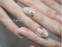 アンジェリーク(Angelique)/大理石風ネイル