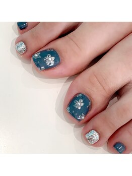 ミント(Mint.)/フットネイル☆ミラーアート