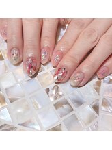 アティックネイルアトリエ(attic nail atelier)/押し花ネイル★