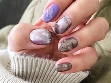 アミュリー ネイル アトリエ(Amury nail atelier)/マットネイル★くすみパープル