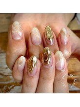 ネイルアトリエ エルメル(nail atelier Armel)/カフェオレカラーのニュアンス