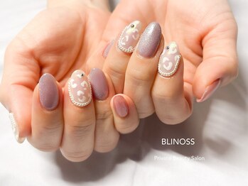 ブリノス(BLINOSS)/ホワイト☆レオパード