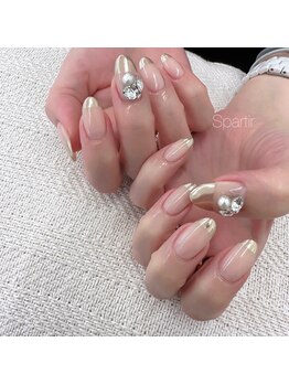 エスパルティール(Spartir)/ミラーフレンチ×3Dビジュー