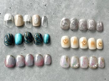 フラハ ネイル アンド アイ(Furaha Nail & Eye)の写真/【定額デザイン☆ハンドジェルネイル￥5450】カラー変更可能なので、自分好みにカスタマイズ♪