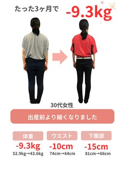 整体院 ひなどり/産後でもしっかり痩せられました