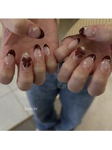 ルーヴル(LOUVRE)/French nail×リボン♪