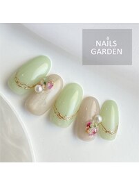 押し花ネイル