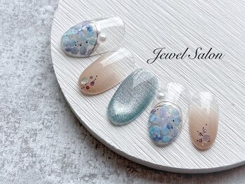 ジュエルサロン(JEWEL SALON)/涼し気な紫陽花ネイル♪