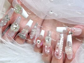 春ネイル／長さ追加ある