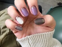 アミュリー ネイル アトリエ(Amury nail atelier)/メタリック★くすみパープル