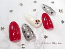 ネイルサロン ブランシュール(Nail Salon Blancheur)/《X'mas》　シースルードット