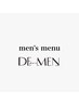 【　　men's　　menu  】