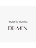 【　　men's　　menu  】
