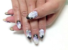ネイルサロン ビューティーマジック 川口店/和装向きエンボスフラワーネイル