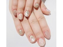 カラン 焼津店(CALIN)/ピンクツイードネイル