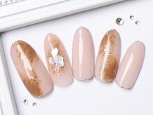 ネイルサロンフォーユー(for u)/ニュアンス×シェル￥６９８０
