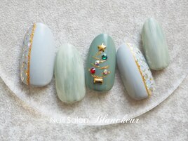 大人のクリスマスネイル