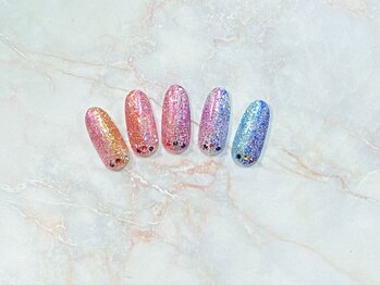 ジェー エス シー ネイル(J.S.C.nail)/サンプルデザイン/縦グラデ