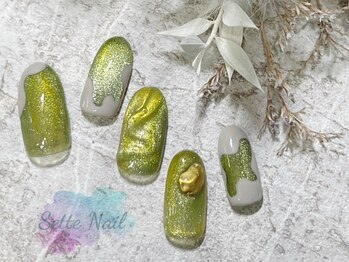 セッテネイル(Sette Nail)/ライムイエローのマグネット☆