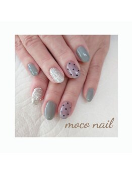 モコネイル(moco nail)/☆ワンカラー2本アート☆