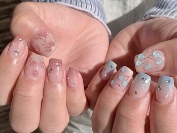 ネイルスペース ジェイズ ピンキー(NAIL SPACE J's PINKY)/さくらんぼネイル