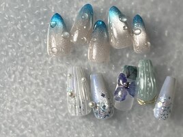 <フィルイン>梅雨ネイル