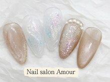 アムールユシマテン 上野湯島店(Amour)/ キラキラ春夏ネイルコース￥7980