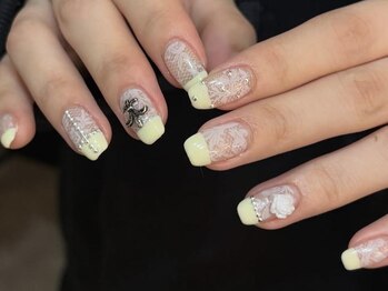 【mami】レースフレンチイエロー