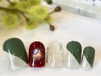 ネイルアンドアイラッシュサロン ブレス 長町南駅店(BLESS)/うねうね☆ニュアンスネイル