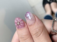 ネイルズ ララ(nails Lala)/ぷっくりフラワー。