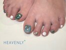 夏 フットネイル パラジェル