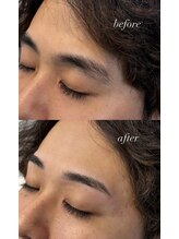 サムライビューティー 新宿三丁目店(SamuraiBeauty)/細めメンズ眉毛♪