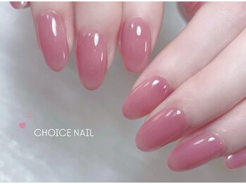 チョイスネイル 北堀江店(CHOICE NAIL)の写真/こだわりピンクやヌーディーカラーが想像以上の可愛さに!ネイル初心者さんでも始めやすいワンカラー¥4980♪