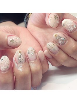 トータルサロン 白べぇーっ プラス/クリスマスネイル