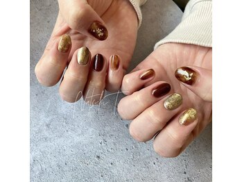 レイネイル レイアイ 光の森店(RAY NAIL ray eye)/秋デザインネイル