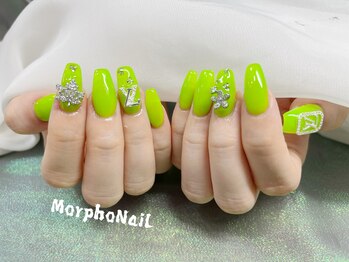 モルフォネイル(Morpho nail)/#ワンカラーネイル