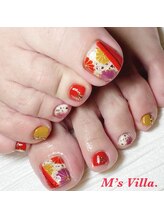 エムズヴィラ(M's Villa.)/ALL世代　フット和柄ネイル