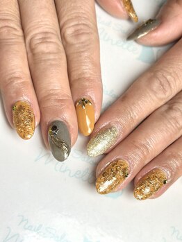 ネイルサロン ミネット(Nail Salon Minette)/ミラーフラワーアート