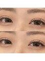 アイ エルサ ラッシュ バイ ニコット 栄店(Eye ELSA lash by nicott)&nbsp;目頭～中央は立ち上げ、目尻は流してたれ目な印象に♪