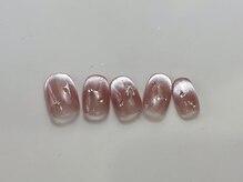 ネイルメゾン 天神店(NAIL MAISON)/マグフレンチピンクリボン¥9000