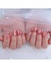 【HAND】＜話題の♪＞フラッシュワンカラ―ネイル￥6500