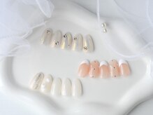 ジェルネイル専門　WHITE NAIL 伊丹店【フィルイン/ニュアンス/マグネット】/定額アート/オーロラフレンチ