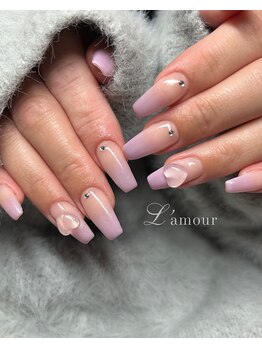 nail salon L'amour【フィルイン専門店】【11月下旬 NEW OPEN（予定）】の写真/[長さだし対応]深爪・折れ爪のレスキューから10本長さだしまで___美フォルムで自然な仕上がりに◎