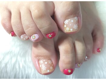 リエル(Riel)/雪の結晶&マットネイル☆7300.