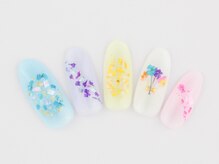 ネイルプラザ 河原町OPA店(NAIL PLAZA)/パステル押し花ネイル