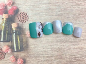 ネイルサロン&スクール ジーナ(GINA)/グリーンカジュアルアニマル☆