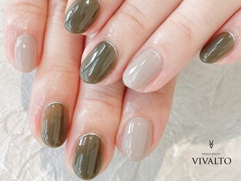 ワールド ビューティ ヴィヴァルト 宝塚店(WORLD BEAUTY VIVALTO)/秋ネイル/ワンカラー