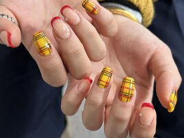 持ち込みネイル/チェック/冬