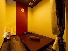 オイルマッサージのスペースは完全個室なので安心して過ごせます